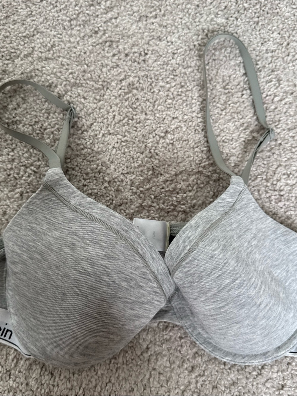 Calvin Klein Gray T-Shirt Bra 36B